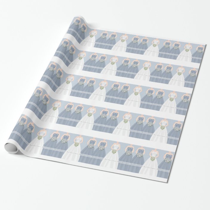 bridal shower wrapping paper