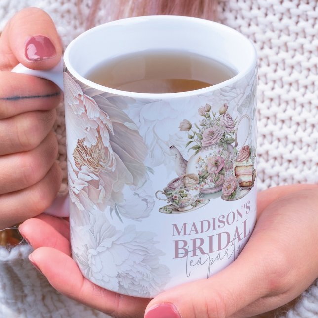 Personalized Bridal Tea Party Bone China Mug (Creator Uploaded)