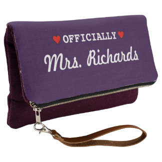 Personalized Bridal Wedding Clutch
