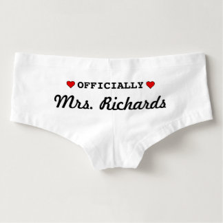 Personalized Bridal Wedding Underwear Hot Shorts