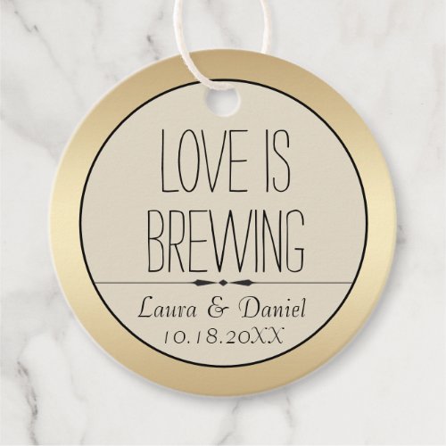 Personalized Bride and Groom Coffee Label