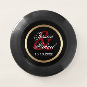 Personalized Bride and Groom Wedding Date Wham-O Frisbee