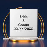 Personalized Bride and Groom with Date Ceramic Tile<br><div class="desc">Personalized Bride and Groom with Date ceramic tile. Personalize this template with your photo and text. Edit it to make more changes.</div>