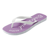 Personalized Bride Bridesmaid Flip Flops (Angled)