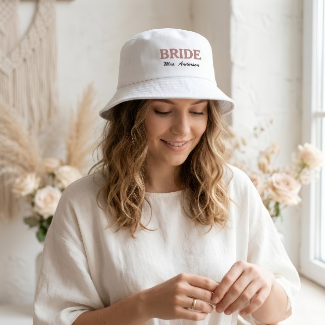 Personalized Bride Bucket Hat - Stylish Bridal  (Creator Uploaded)