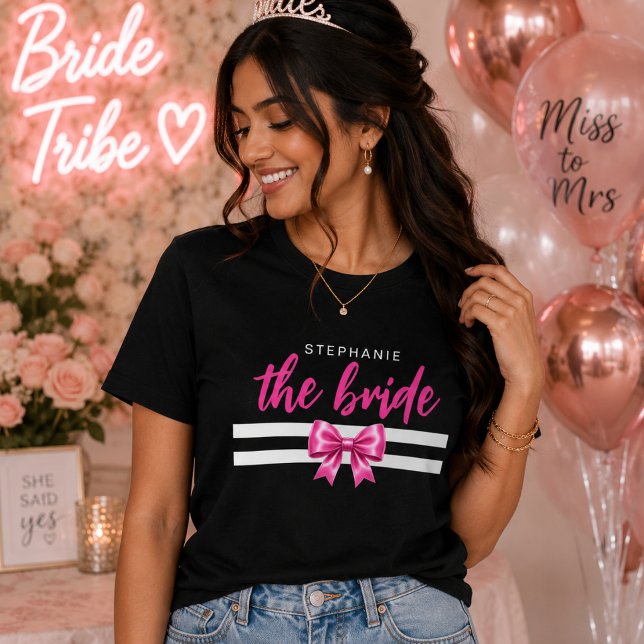 Personalized Bride, Glam Before Vows Bridal Tri-Blend Shirt (Bride Tee)