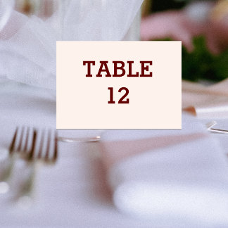Personalized Bride & Groom Folded Table Card