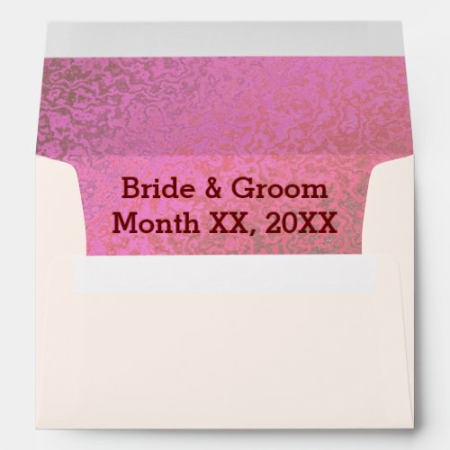 Personalized Bride  Groom Greeting Card Envelope