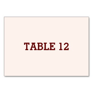 Personalized Bride & Groom Horizontal Table Card