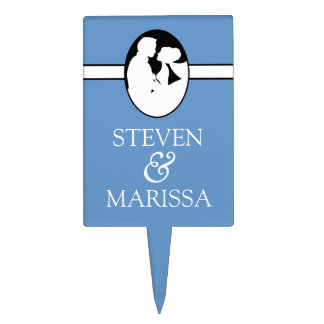 Personalized Bride & Groom Wedding Cake Topper