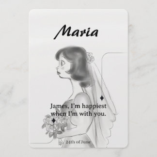 Personalized Bride & Groom Wedding Invitation