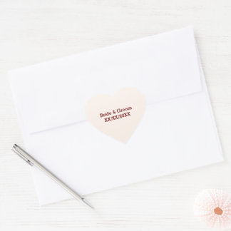 Personalized Bride & Groom Wedding Stickers