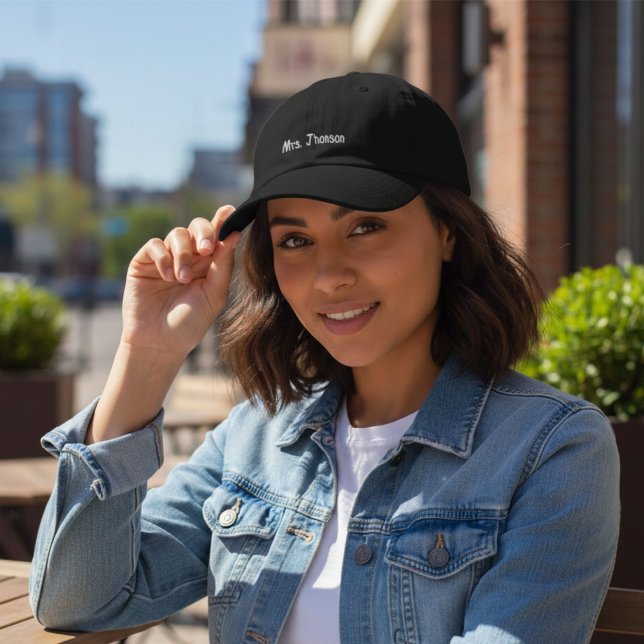 Personalized Bride Honeymoon Gift, Custom Mrs  Embroidered Baseball Cap (Creator Uploaded)