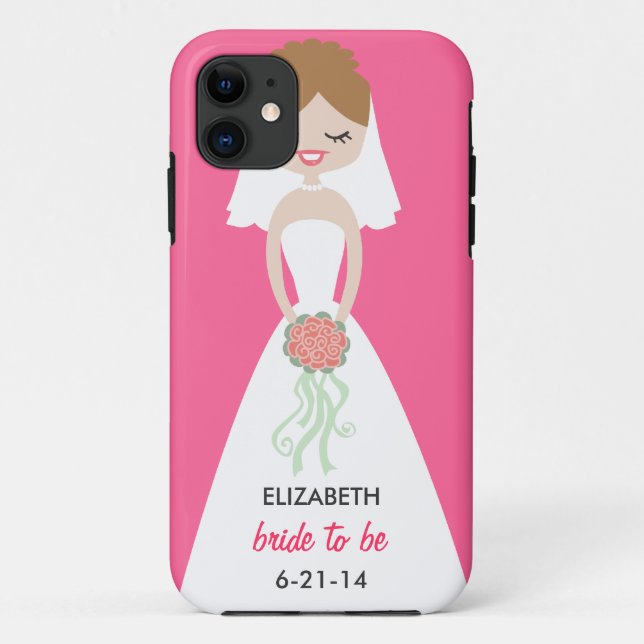 Personalized Bride iPhone 5 Case-Mate Barely There Case (Back)