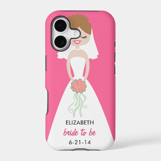 Personalized Bride iPhone 5 Case-Mate Barely There Case (Back)