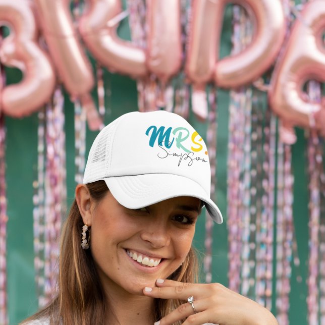 Personalized Bride Mrs Wedding  Trucker Hat (Creator Uploaded)