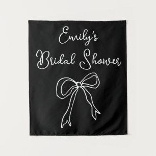 Personalized Bride Name Bridal Shower Photo Booth Tapestry