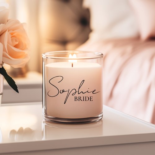 Personalized Bride Scented Candle