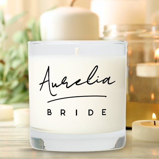 Personalized Bride  Scented Candle (Creator Uploaded)