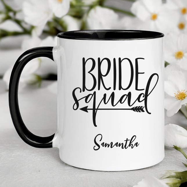Personalized Bride Squad Mug (Personalized Bridesmaid Mug)