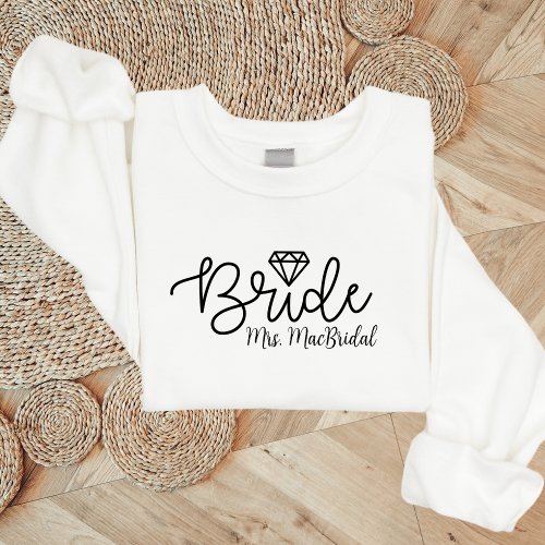 Personalized Bride Sweatshirt Crewneck