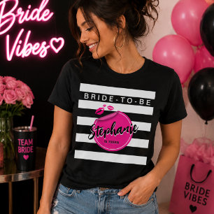 Personalized Bride-To-Be Glam Bachelorette Tri-Bl Tri-Blend Shirt