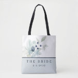 Personalized Bride Tote<br><div class="desc">Perfect bridal shower gift for the beautiful bride to be! Personalize the front and back of this lovely watercolor floral tote bag with the brides wedding date and change the words,  "The Bride" to anything you like!</div>