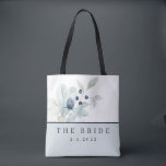 Personalized Bride Tote Bag<br><div class="desc">Perfect bridal shower gift for the beautiful bride to be! Personalize the front and back of this lovely watercolor floral tote bag with the brides wedding date and change the words,  "The Bride" to anything you like!</div>