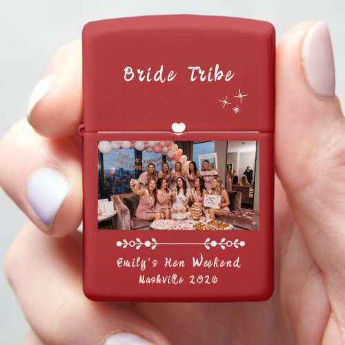 Personalized Bride Tribe Bridesmaid Keepsake  Zippo Lighter
