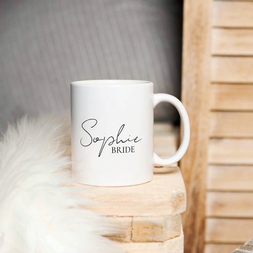 Personalized Bride Two_Tone Coffee Mug