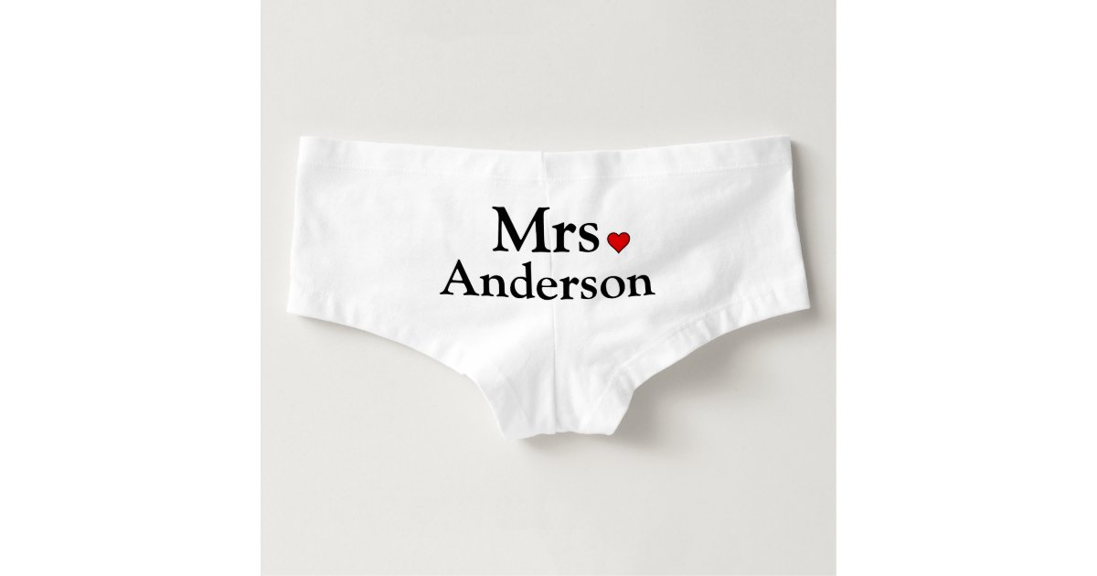 Personalized Bride Underwear