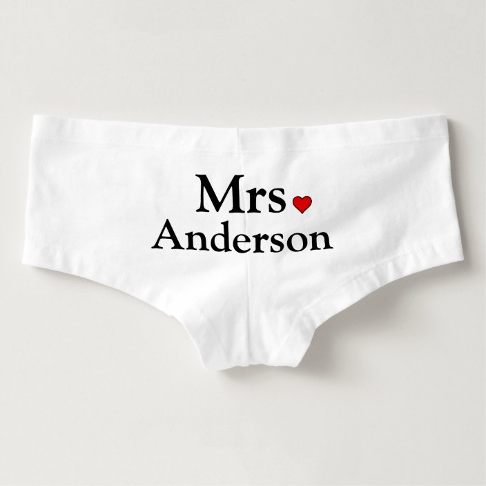 personalized underwear for bride