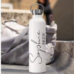 Personalized Bride  Water Bottle<br><div class="desc">Welcome to our collection of personalized bride products on Zazzle! Here,  we specialize in creating unique and customizable items to celebrate the journey of becoming a bride. Whether you're planning your dream wedding or looking for the perfect bridal shower gifts,  we've got you covered.</div>