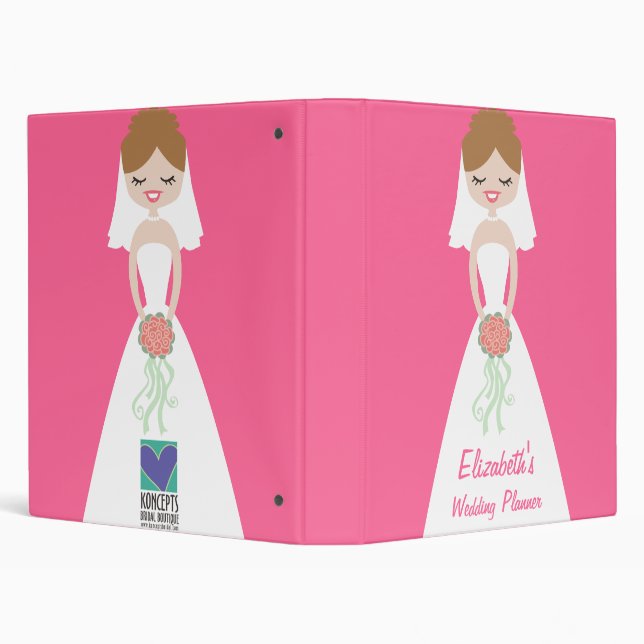 Personalized Bride Wedding Planner Binder (Background)