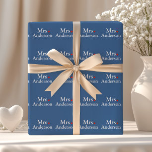 Personalized Bride Wrapping Paper