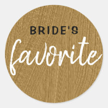 Personalized Bride's Favorite Black Metallic Gold