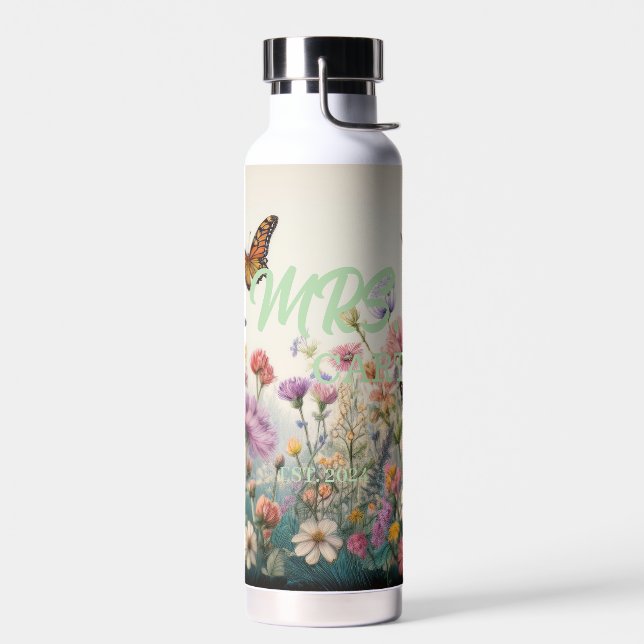 Personalized Bride's Water Bottle (Left)
