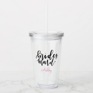 Personalized Bridesmaid Acrylic Tumbler