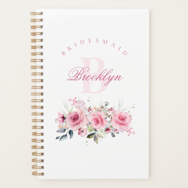 Personalized Bridesmaid Bachelorette Planner (Front)