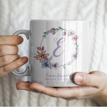 Personalized Bridesmaid Bridal Party Proposal Coffee Mug by freshpaperie at Zazzle