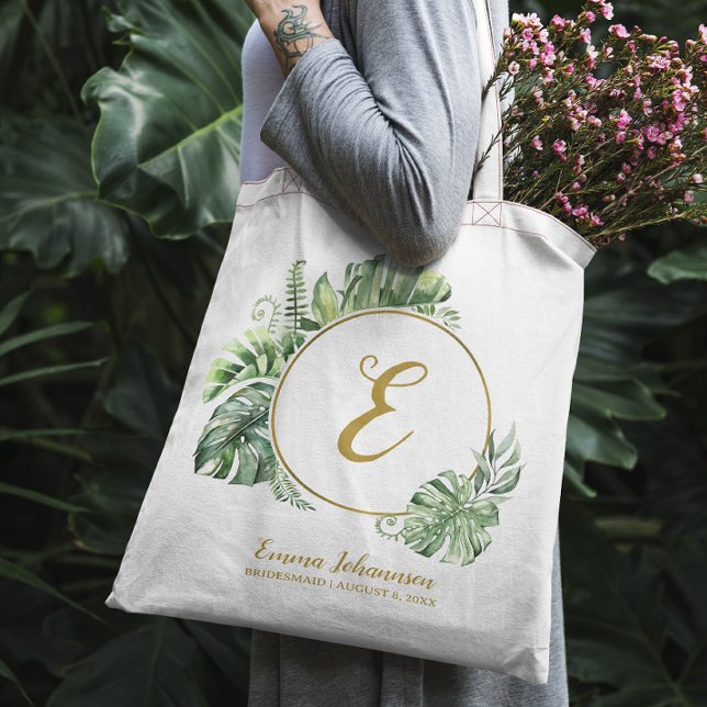 Personalized Bridesmaid Bridal Party Proposal Tote Bag (Creator Uploaded)