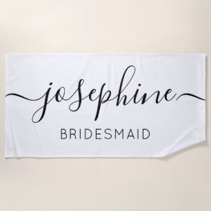 Personalized Bridesmaid Bridesmaid Proposal gift Beach Towel