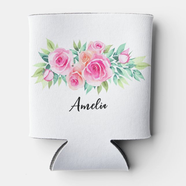  Personalized Bridesmaid Can Cooler (Front)
