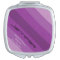 Personalized Bridesmaid Compact Mirror Purple