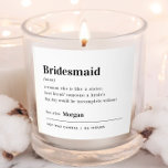 Personalized Bridesmaid Dictionary Proposal Candle<br><div class="desc">Personalized Bridesmaid Proposal Candle | Smells Like BridesmaidDuties | Personalized Bridesmaid Dictionary Candle</div>