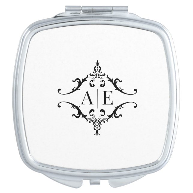 Personalized Bridesmaid Favor  Compact Mirror (Front)