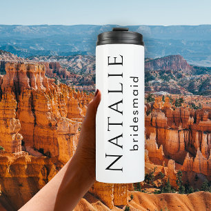 Personalized Bridesmaid Gift Bachelorette Party Thermal Tumbler