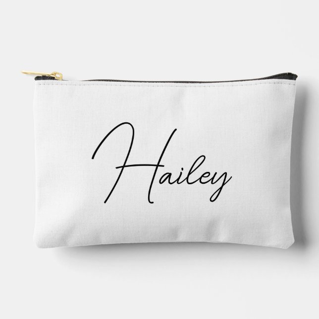 Personalized bridesmaid gift bag,Custom burlap gif Accessory Pouch (Front)