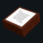 Personalized Bridesmaid  Gift Box<br><div class="desc">Bridesmaid Wooden Gift Box with the poem: " You shared with us the start of our "happily ever after",  with many tears of joy and moments of laughter. You are always there when I need you and I can always depend,  Today,  my Bridesmaid,  and forever,  my friend."</div>