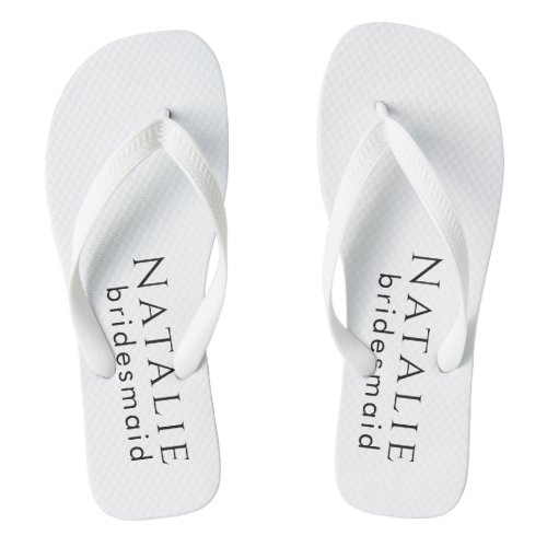 Personalized Bridesmaid Gift Wedding Bridal Party Flip Flops